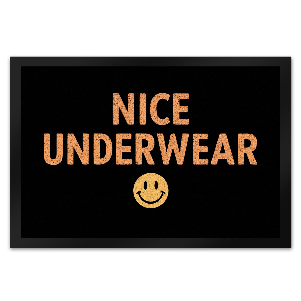 NICE UNDERWEAR Fußmatte in 35x50 cm mit Emoticon