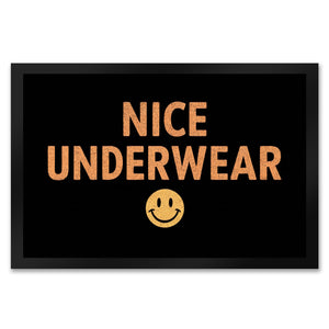 NICE UNDERWEAR Fußmatte in 35x50 cm mit Emoticon