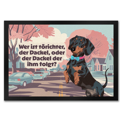 Dachshundliebe Fußmatte in 35x50 cm