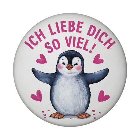 Pinguin ICH LIEBE DICH Magnet für Tierfreunde