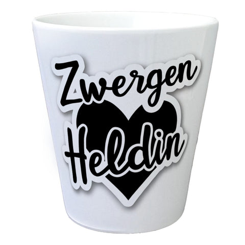 Zwergen Heldin mit Herz Blumentopf für Erzieherinnen