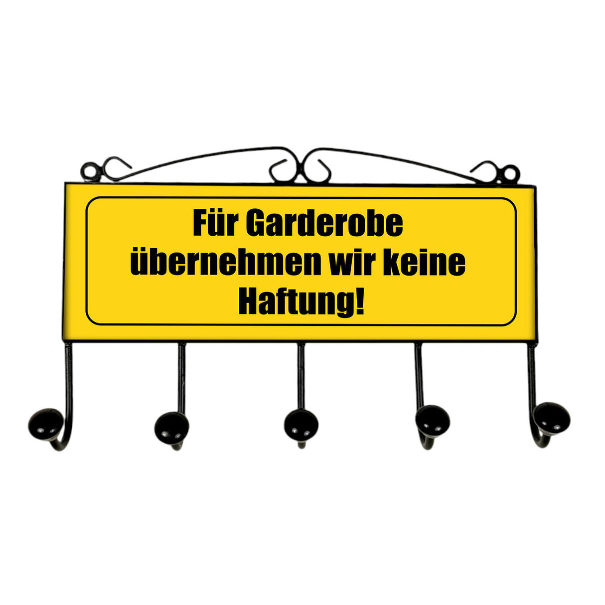 Keine Haftung für Garderobe Kleiderhaken Leiste mit 3 Haken