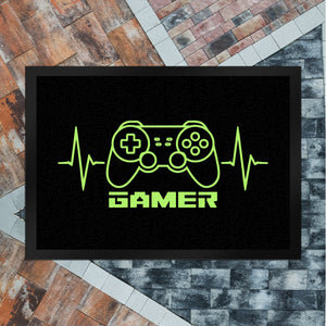 Game-Controller Fußmatte in 35x50 cm mit Gamer Herzschlag