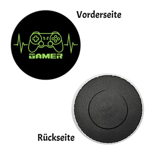 Game-Controller Magnet mit Gamer Herzschlag