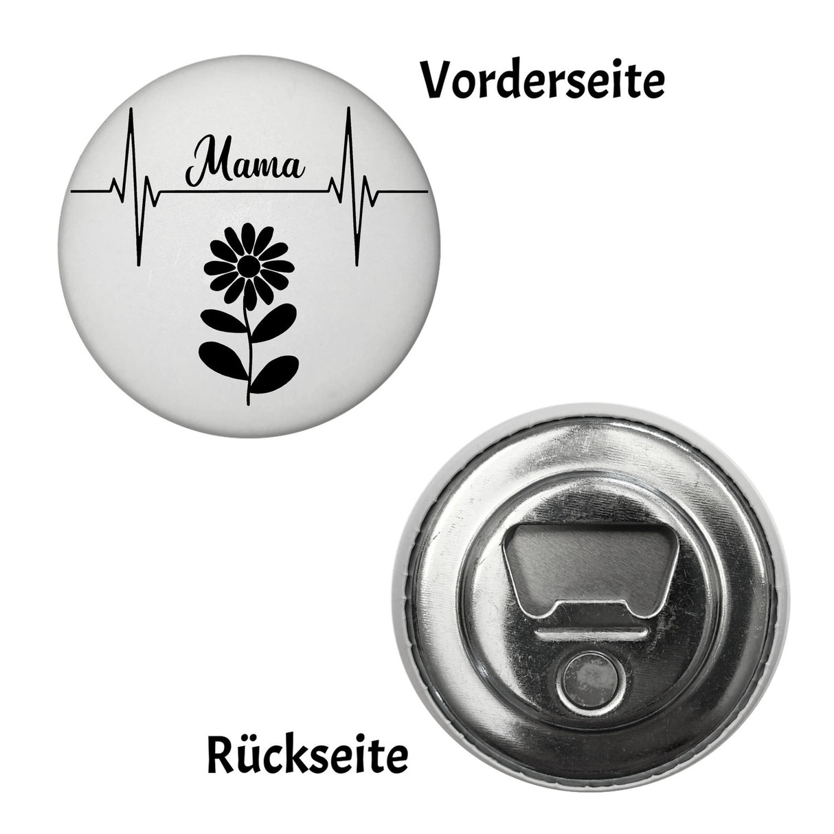 Mama Herzschlag mit Blume Magnet für Mütter