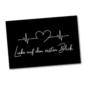 Liebe auf den ersten Blick EKG Herz Souvenir Magnet