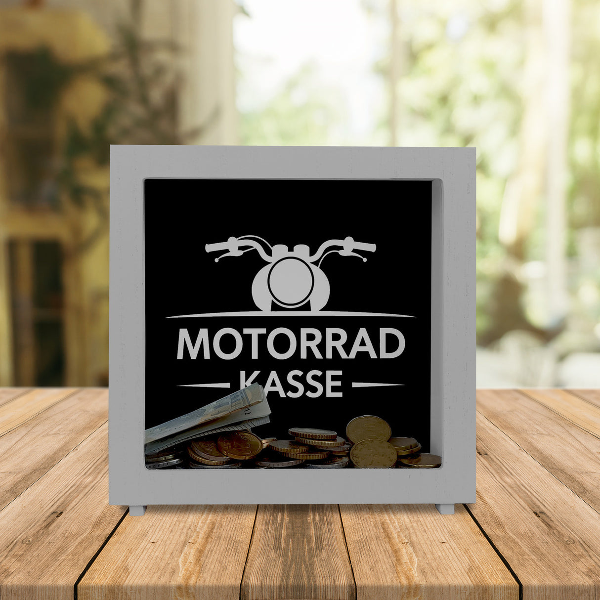 Motorrad Kasse Spardose für Biker Fans