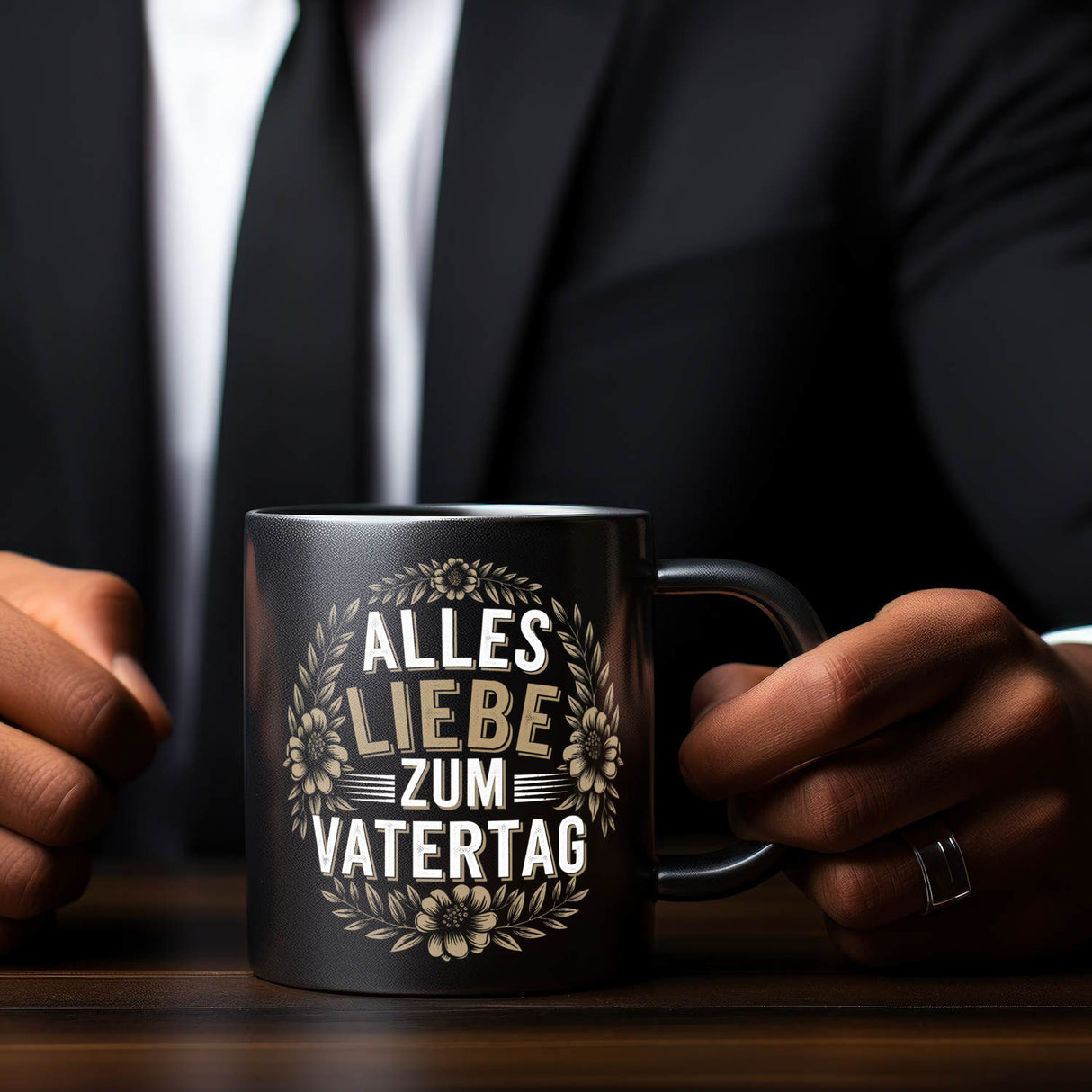 ALLLES LIEBE ZUM VATERTAG Tasse mit Blumen