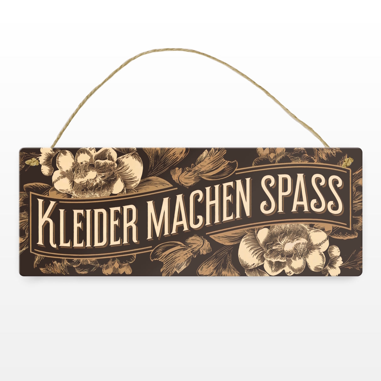 KLEIDER MACHEN SPASS Metallschild Florale Vintage Blumen