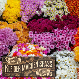 KLEIDER MACHEN SPASS Metallschild Florale Vintage Blumen