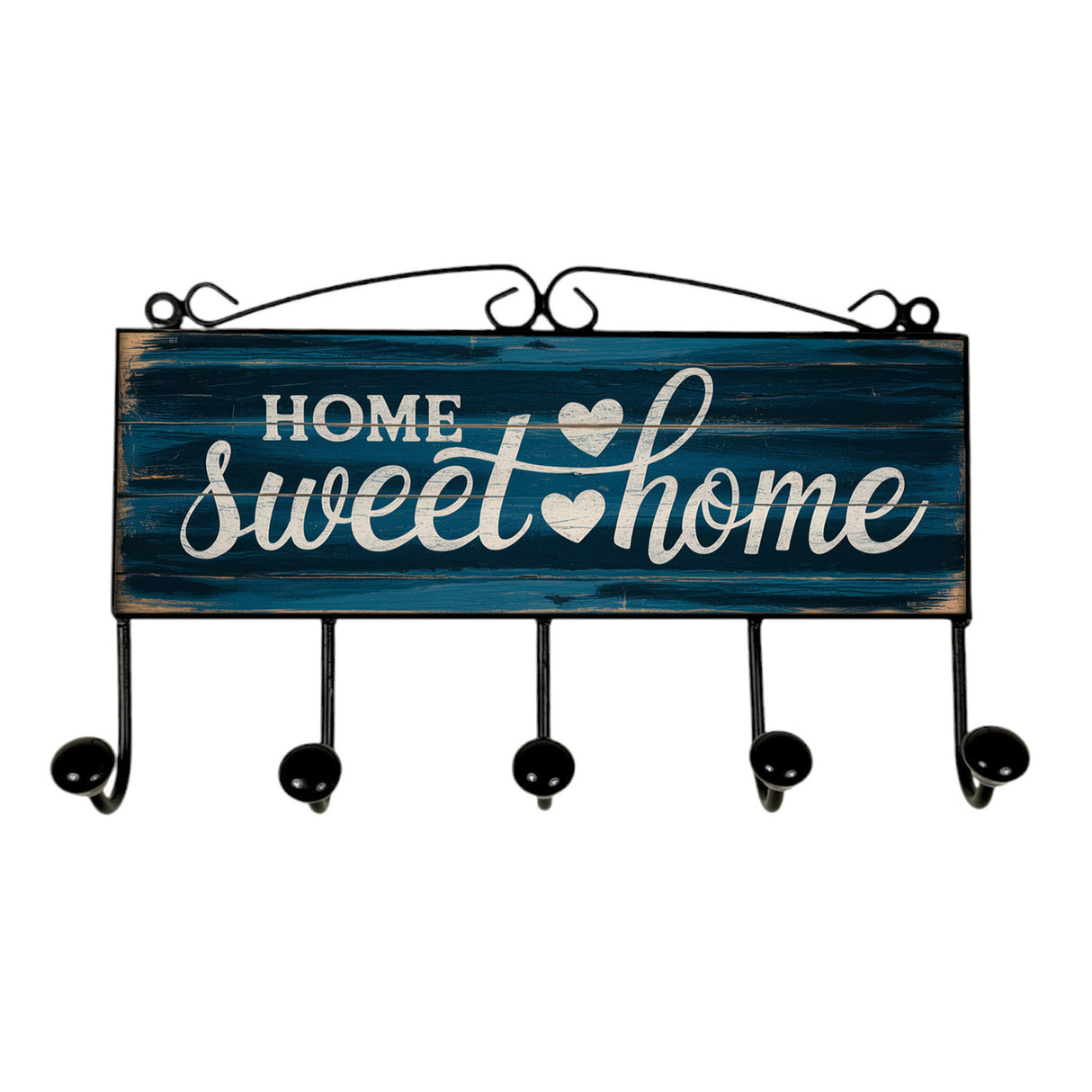 Home Sweet Home Kleiderhaken Leiste mit 3 Haken