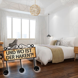 Und wo ist der Haken?! Kleiderhaken Leiste mit 3 Haken