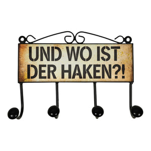 Und wo ist der Haken?! Kleiderhaken Leiste mit 3 Haken