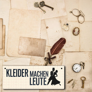 Kleider Machen Leute Metallschild Vintage Dekoration