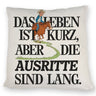 Reiter Spruch Kissen Ausritte sind lang