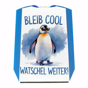 Pinguin mit Sonnenbrille Bleib cool Parkscheibe