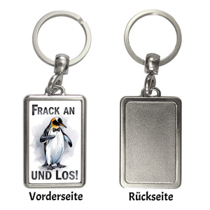 Niedlicher Pinguin im Frack Schlüsselanhänger Frack an und los