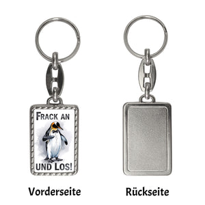 Niedlicher Pinguin im Frack Schlüsselanhänger Frack an und los