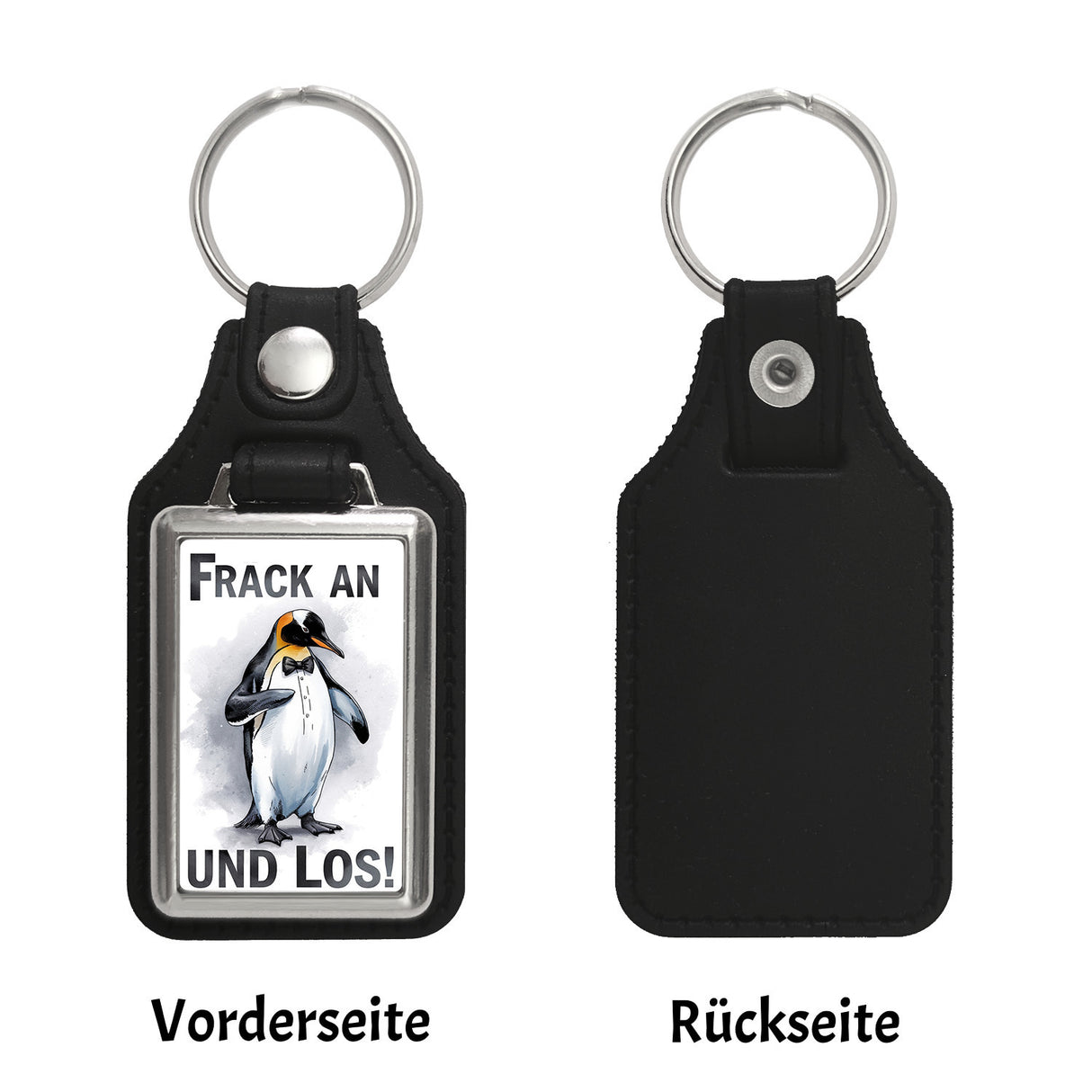 Niedlicher Pinguin im Frack Schlüsselanhänger Frack an und los