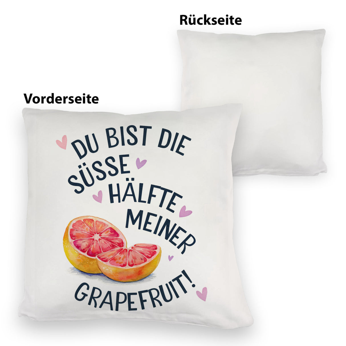 Süße Hälfte Kissen Grapefruit Illustration