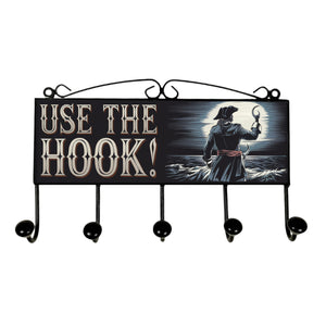 Use the Hook! Pirat Kleiderhaken Leiste mit 3 Haken