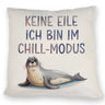 Seehund im Chill Modus Kissen