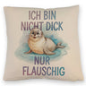 Flauschige Robbe - Nicht dick nur flauschig Kissen