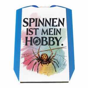 Spinnen ist mein Hobby Parkscheibe - Spinne strickt Netz