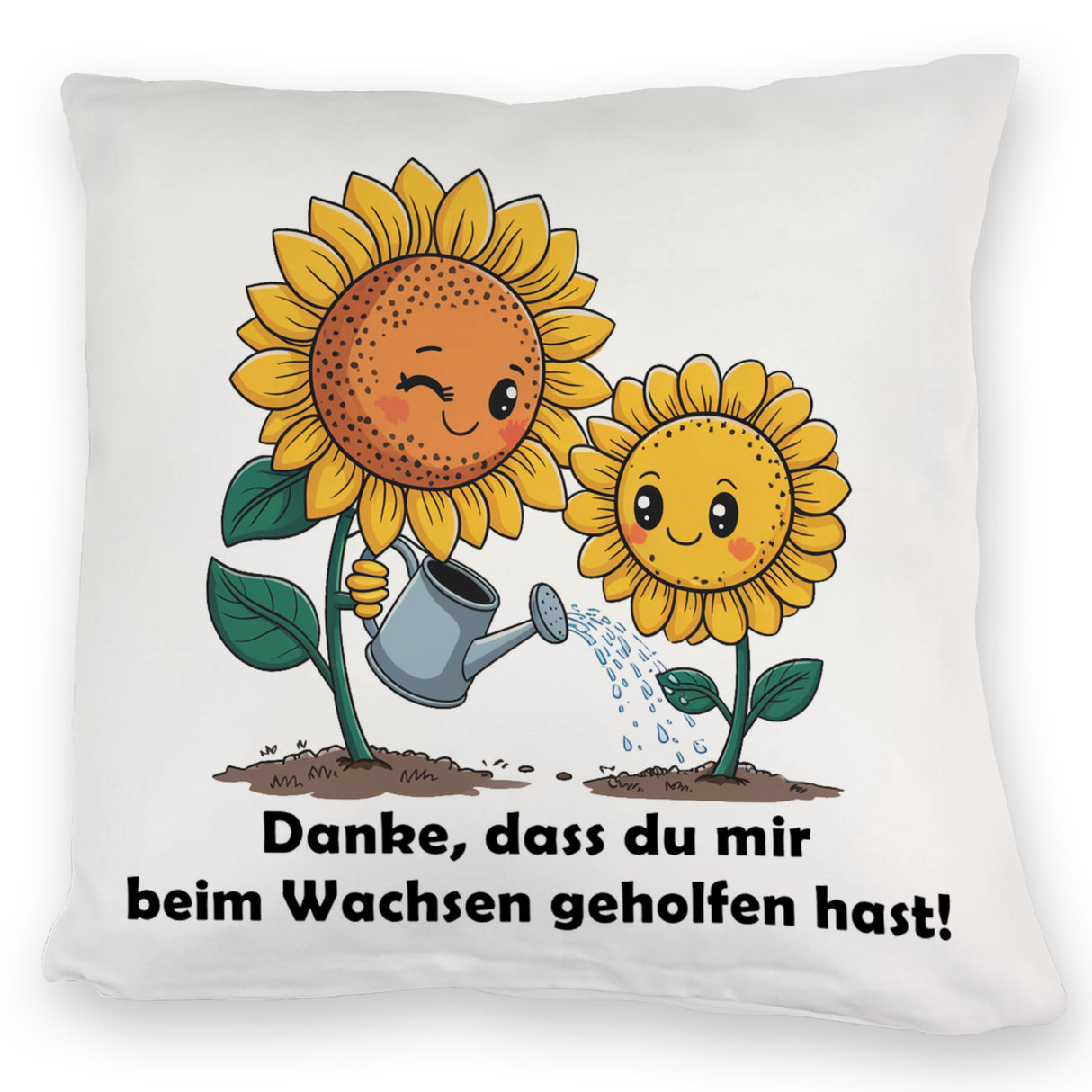 Danke - Sonnenblumen Kissen