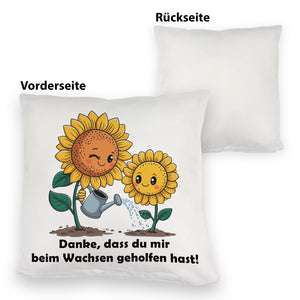 Danke - Sonnenblumen Kissen