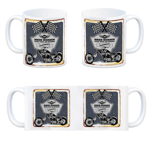 Motorradfahrer und Biker Kaffeebecher bzw. Tasse zum 66. Geburtstag als Geschenk