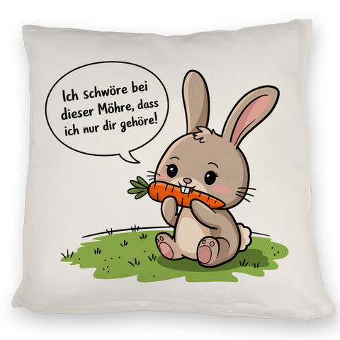 Ich gehöre dir Kissen mit niedlichem Hasen