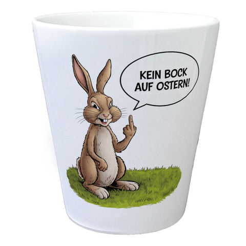 Kein Bock auf Ostern Magnet mit Mittelfinger-Hase