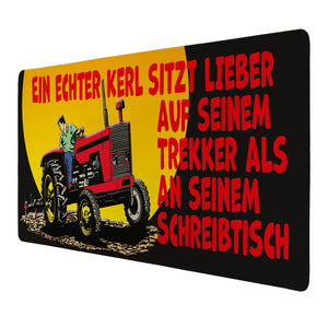 Trekker statt Schreibtisch Schreibtischunterlage 69x31cm XXL Mauspad