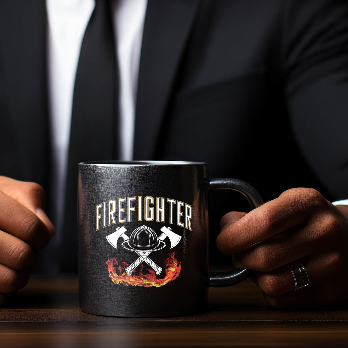 Feuerwehrhelm FIREFIGHTER Tasse für Feuerwehrleute