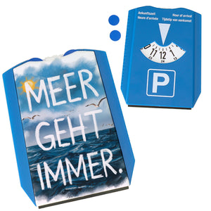 Meer geht immer Parkscheibe Aquarell Design