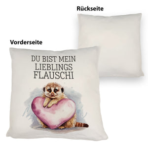 Erdmännchen Lieblings Flauschi Kissen