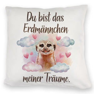 Erdmännchen meiner Träume Kissen