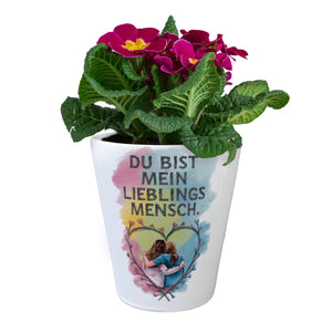 Bist mein Lieblingsmensch Blumentopf mit Zwei Freundinnen