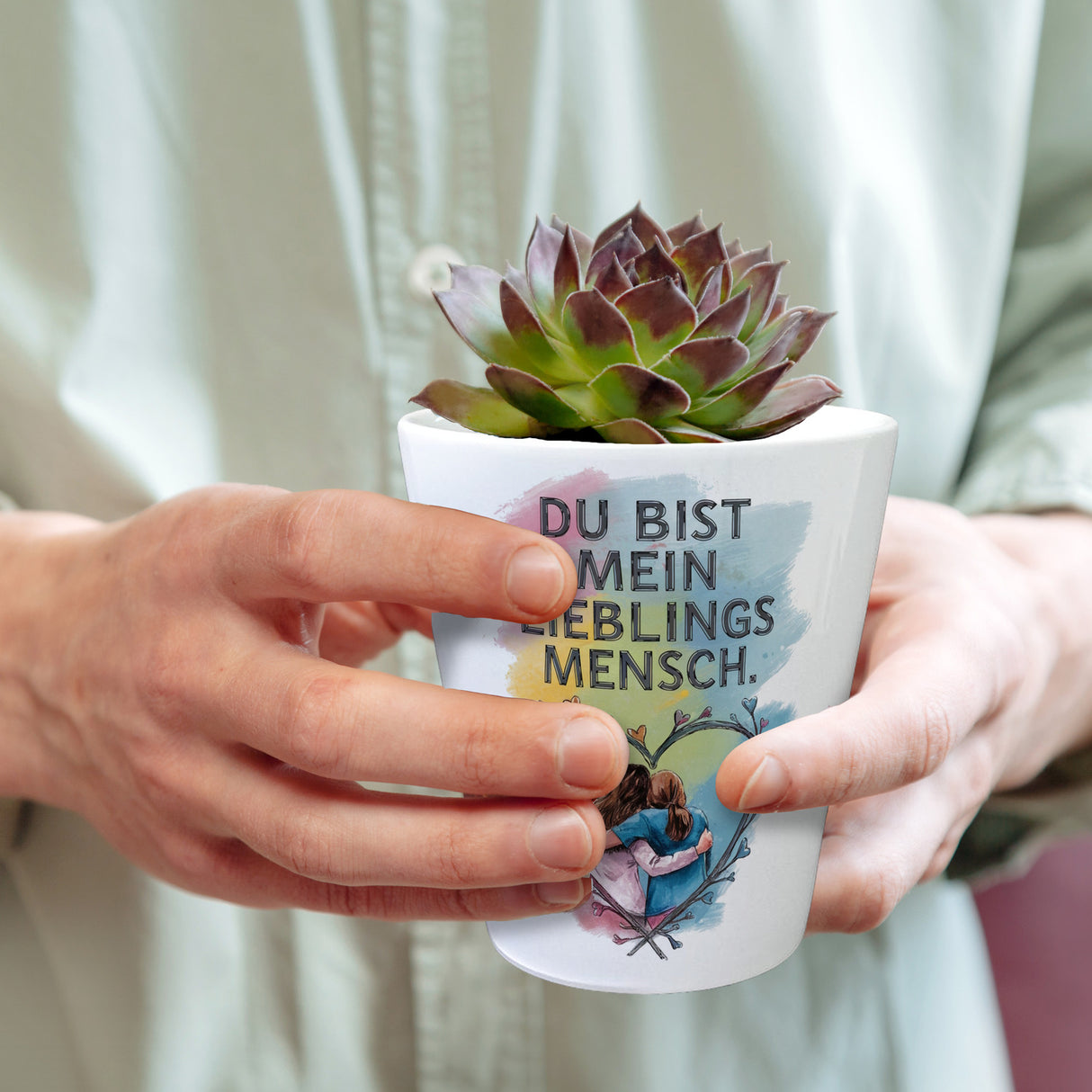 Bist mein Lieblingsmensch Blumentopf mit Zwei Freundinnen