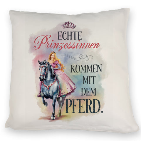 Echte Prinzessinnen reiten Pferde Kissen