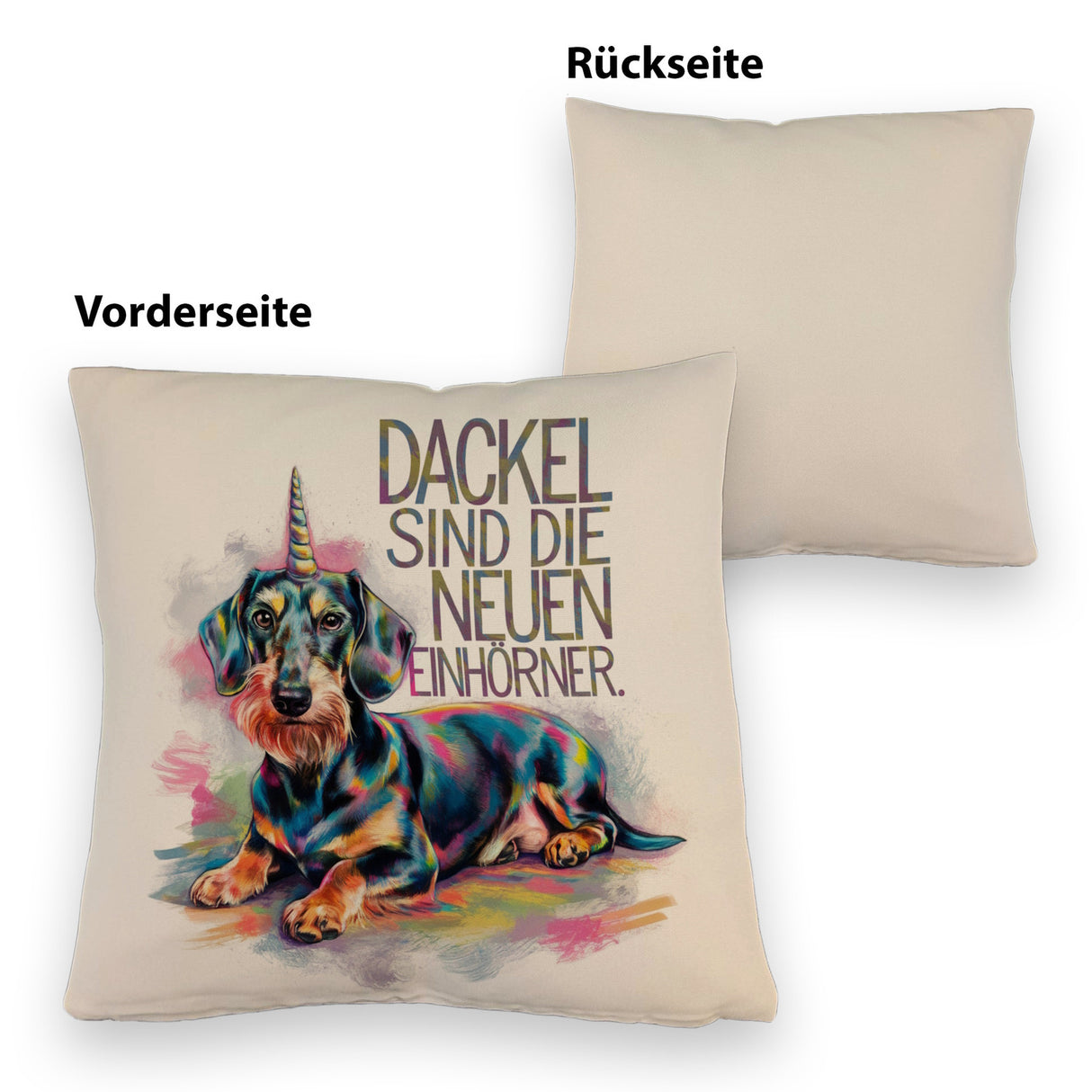 Dackel sind die neuen Einhörner Kissen