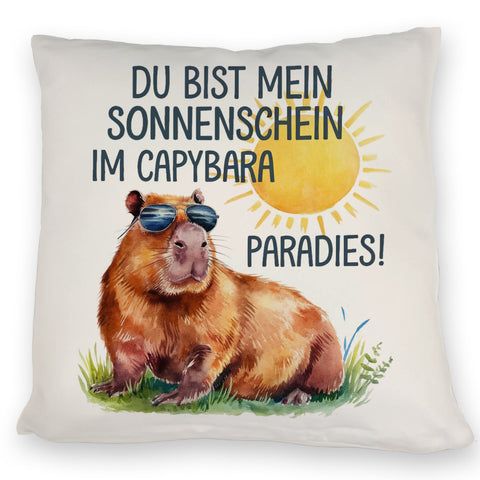 Capybara mit Sonnenbrille Kissen Mein Sonnenschein