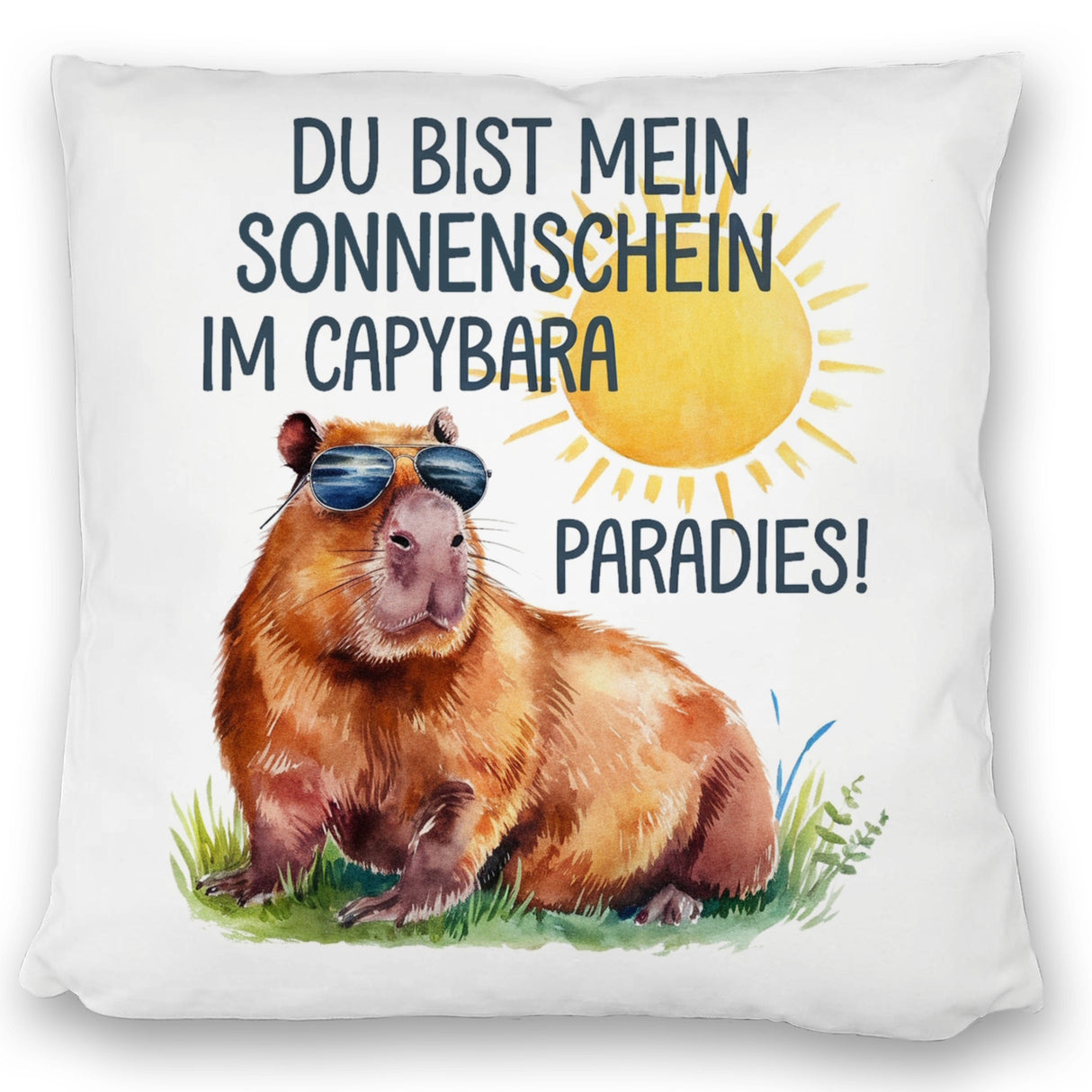 Capybara mit Sonnenbrille Kissen Mein Sonnenschein