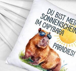 Capybara mit Sonnenbrille Kissen Mein Sonnenschein