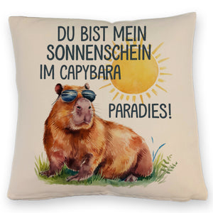 Capybara mit Sonnenbrille Kissen Mein Sonnenschein