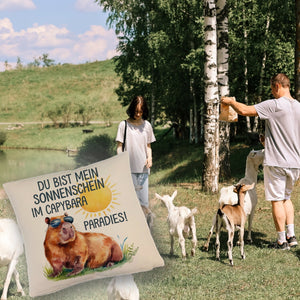 Capybara mit Sonnenbrille Kissen Mein Sonnenschein