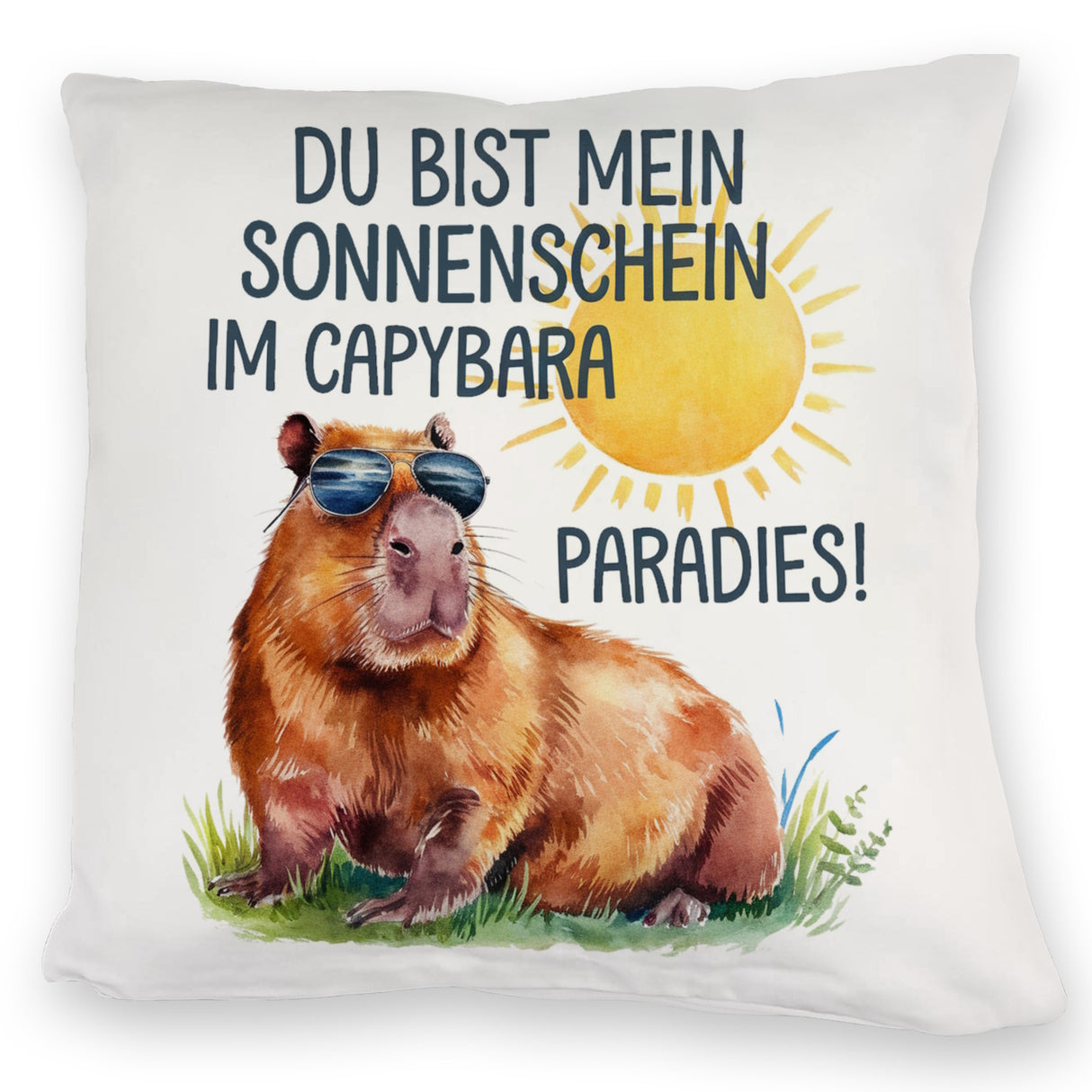 Capybara mit Sonnenbrille Kissen Mein Sonnenschein