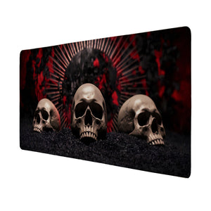 Mysteriöse Totenkopf Schreibtischunterlage 69x31cm XXL Mauspad