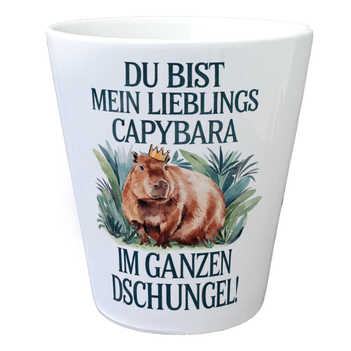 Lieblings Capybara Blumentopf - Capybara mit Krone